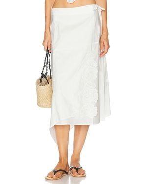 SIR. Klara Midi Skirt - White