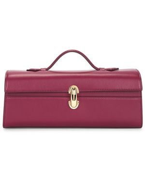 SAVETTE Slim Symmetry Pochette Bag - Red