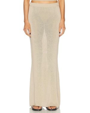 SER.O.YA Kora Knit Maxi Skirt - Natural