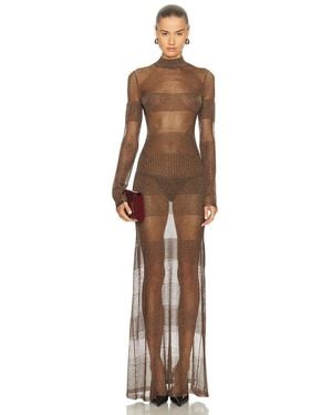 AKNVAS Josephine Gown - Brown