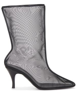 Herbert Levine Drawing A Blank Mesh Bootie - Gray