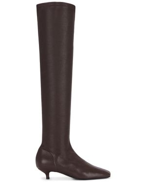TOTEME Day Nappa Knee High Boots - Brown