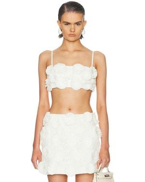 Jonathan Simkhai Delia Bra Top - White