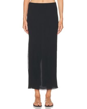 Wardrobe NYC Layered Column Skirt - Black