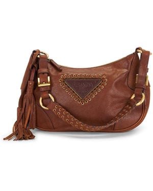 Prada Tassel Shoulder Bag - Brown