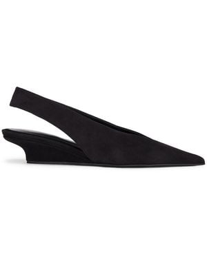 TOTEME The Wedge Heel Slingback - Black