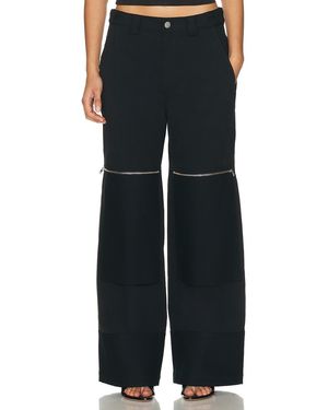 Halo Flex Waist Zip Cargo Pant - Black