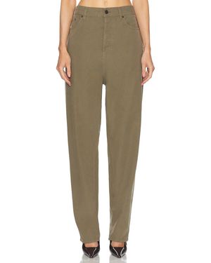 Saint Laurent Straight Leg Trouser - Green