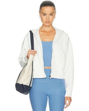 Beyond Yoga Scuba Cropped Jacket - Blue