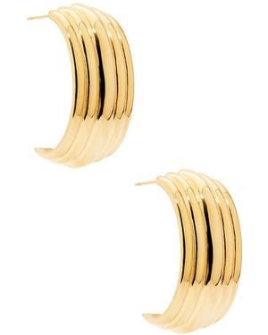 Mega Large Waterfall Earring - Metallic