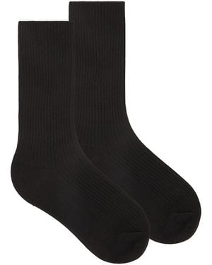 ÉTERNE Classic Rib Socks - Black