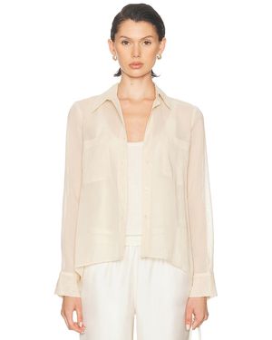 Enza Costa Cotton Organza Top - White
