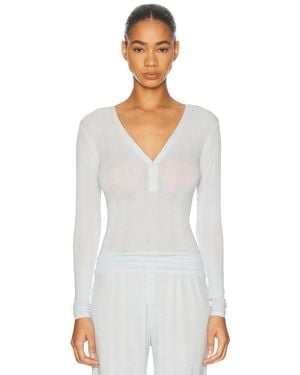 Negative Underwear Whipped Henley - White