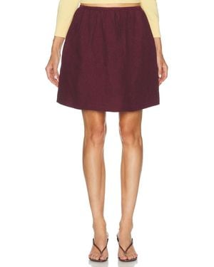Miu Miu Lino Skirt - Red