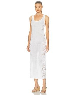 Alaïa Lace Tank Dress - White
