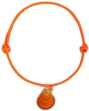 Dezso by Sara Beltran 18K Clam Necklace - White