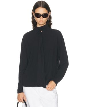 Agolde Renata Scarf Neck Top - Blue