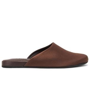 Ancient Greek Sandals Satin Slipper - Brown