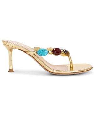 Gianvito Rossi Shanti Thong Sandal - Metallic