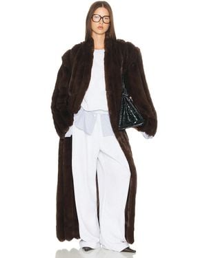Helsa The Irina Faux Fur Coat - Black