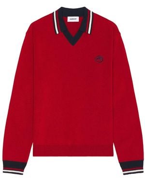 Ambush Long Sleeve Polo - Red