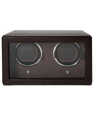 Wolf Cub Double Watch Winder With Cover - Black