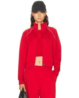 Beyond Yoga The Flow Bomber Jacket - Red