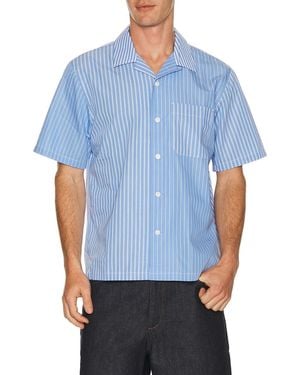 Rag & Bone Avery Poplin Shirt - Blue