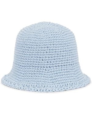 Magda Butrym Crochet Bucket Hat - Blue