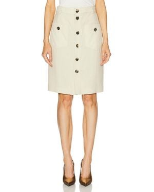 Saint Laurent Canvas Skirt - Natural