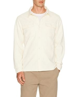 Vuori Waffle Shirt Jacket - White