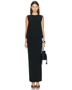 Norma Kamali Babydoll Gown - Black