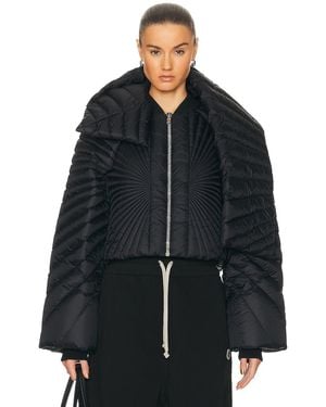 Rick Owens X Moncler Radiance Convertible Jacket - Black
