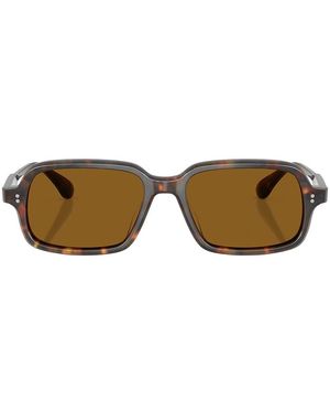 Oliver Peoples Rectangular Sunglasses - Brown