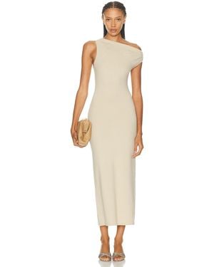 The Sei Asymmetrical Twist Dress - White