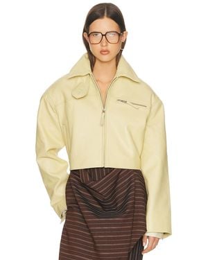 Helsa The 90S Leather Jacket - Natural