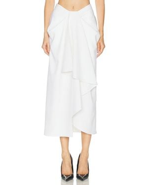Givenchy Wrapped Long Skirt - White