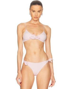 Coperni Flower Bikini Top - Pink