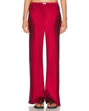 Comme Si The Silk Bias Pant - Red