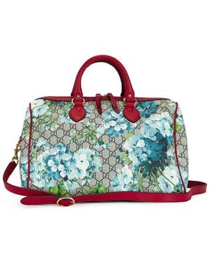 Gucci Gg Blooms Boston Bag - Natural