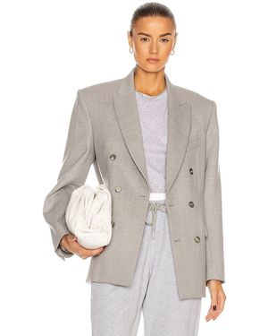 Wardrobe NYC Double Breasted Blazer - Gray