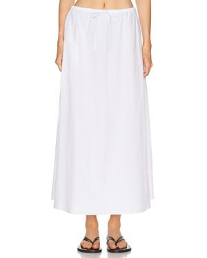 Matteau Drawcord Skirt - White