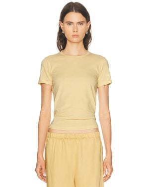 Jenni Kayne Cotton Slim Tee - Natural