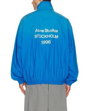 Acne Studios Olando Soft Cotton Poplin Jacket - Blue