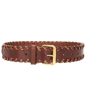 Dries Van Noten Leather Belt - Brown