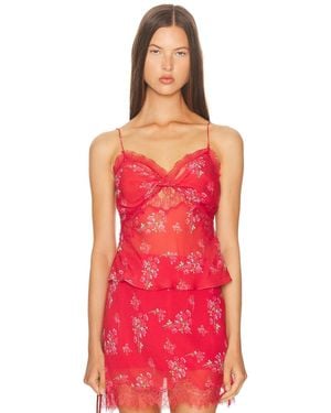 LoveShackFancy Belfast Top - Red