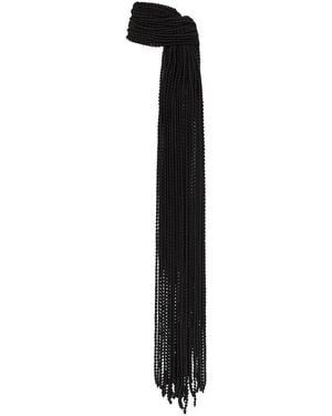 Alaïa Beaded Scarf - Black