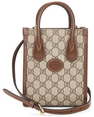 Gucci Retro Interlocking G Mini Tote Bag - Brown