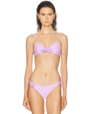 Coperni Flower Bikini Top - Pink