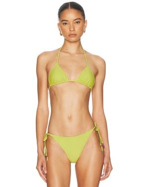 Solid & Striped The Iris Bikini Top - Yellow